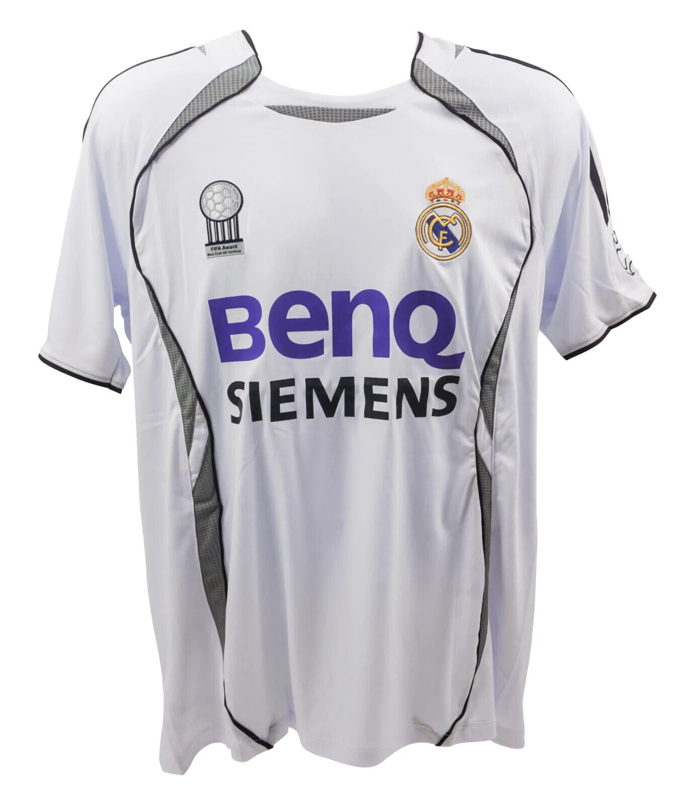 Roberto Carlos Signed Real Madrid FC Home Soccer Jersey #3 with Beckett Witness