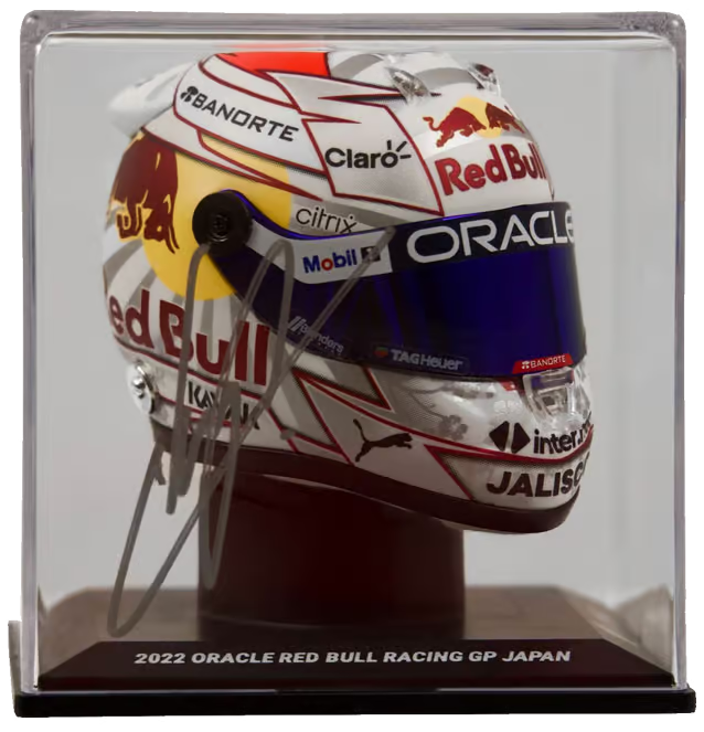 Sergio Perez Signed Formula 1 Redbull Racing Helmet 1:4 Scale with Beckett COA