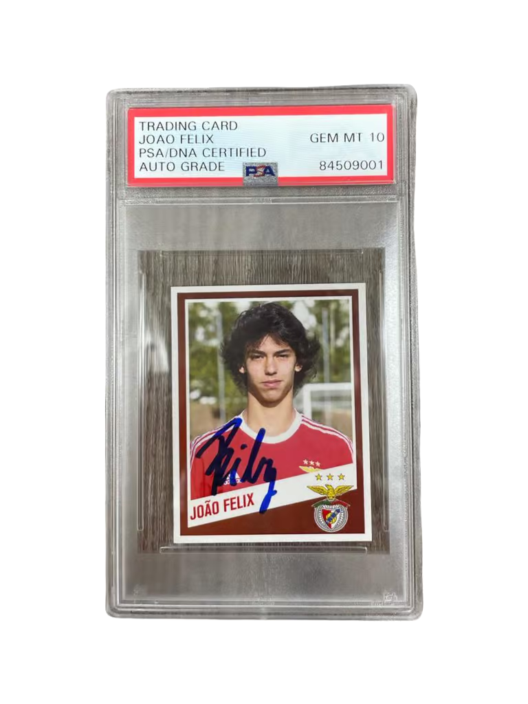 Joao Felix Signed 2015 Prephoto Sports Benfica Rookie Sticker – PSA 10 Autograph