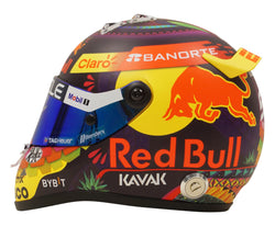 Sergio Perez Signed 2023 Mexico F1 RedBull Helmet 1:2 Scale with Beckett COA