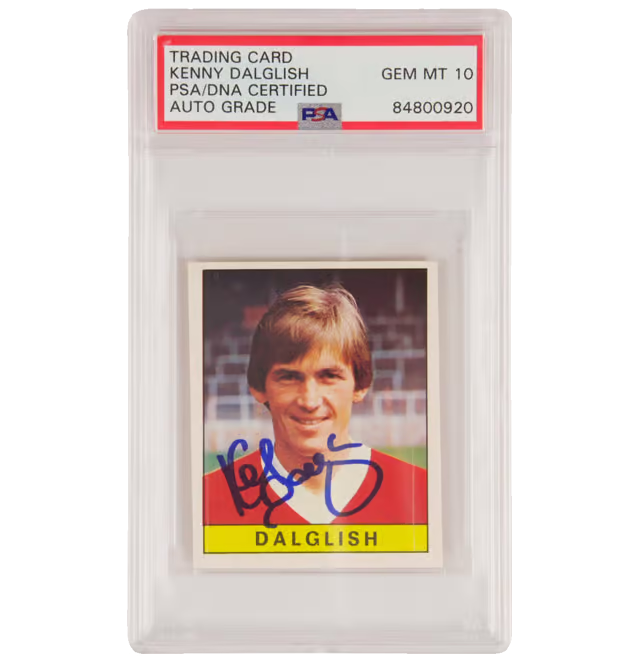 Kenny Dalglish Signed 1979-80 Panini Calciatori Sticker #306 – PSA 10 Autograph