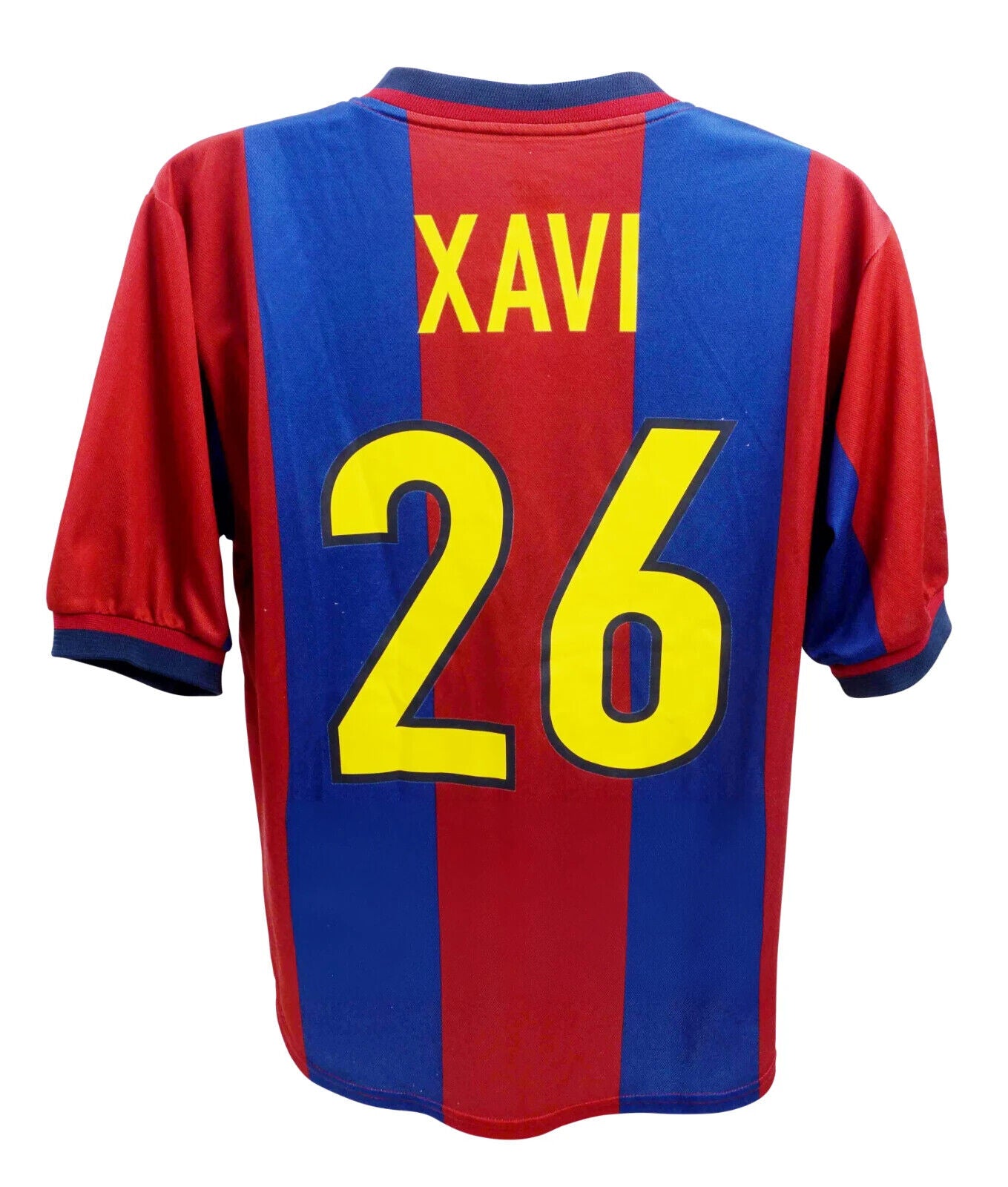 Xavi Hernandez Signed FC Barcelona Home Vintage Soccer Jersey with Beckett COA