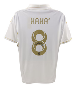 Ricardo Kaka Signed Real Madrid FC Home Soccer Jersey #8 with Beckett Witness