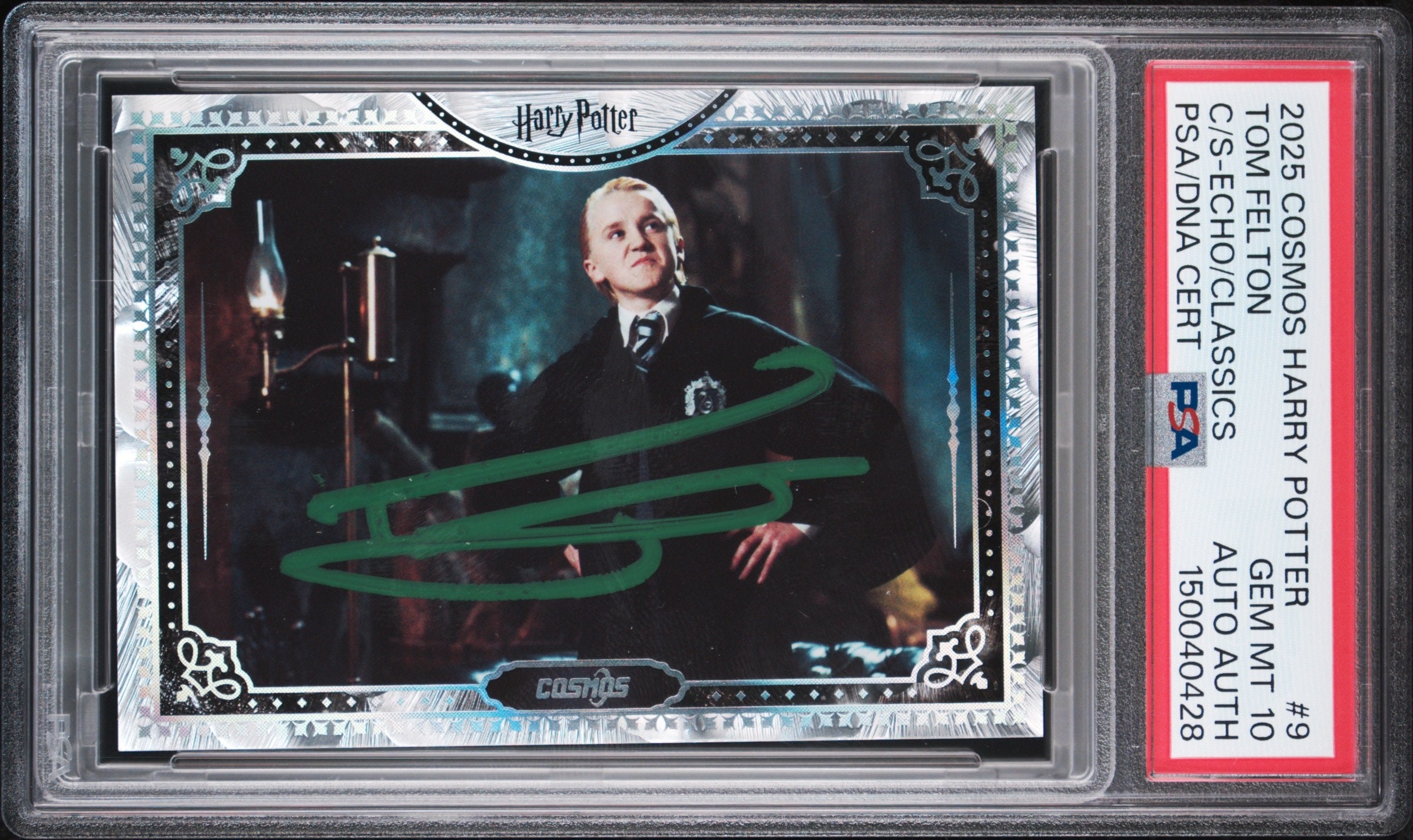Tom Felton Signed Draco Malfoy in Harry Potter 2025 Cosmos #9 Kakawow - PSA 10