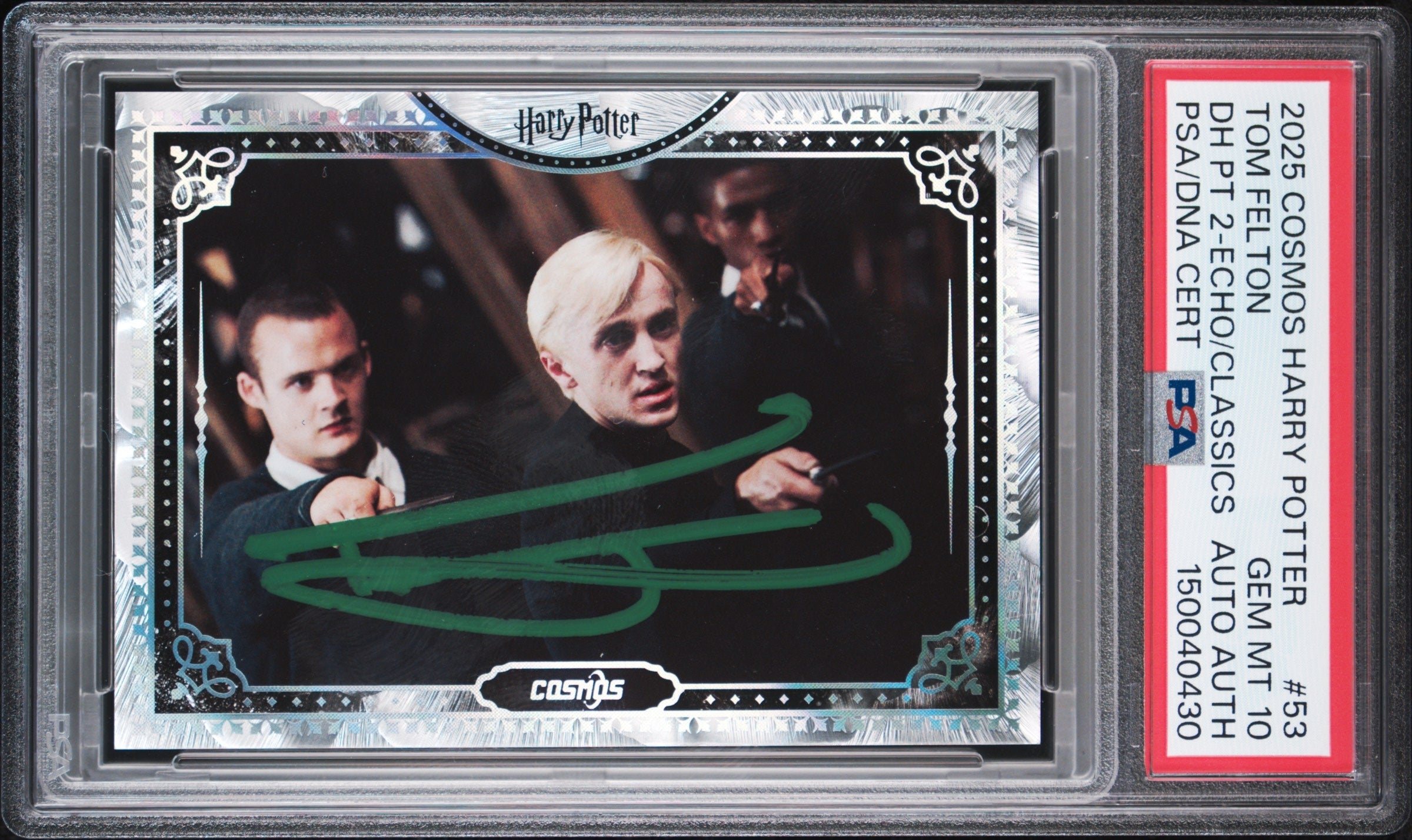 Tom Felton Signed Draco Malfoy in Harry Potter 2025 Cosmos #53 Kakawow - PSA 10