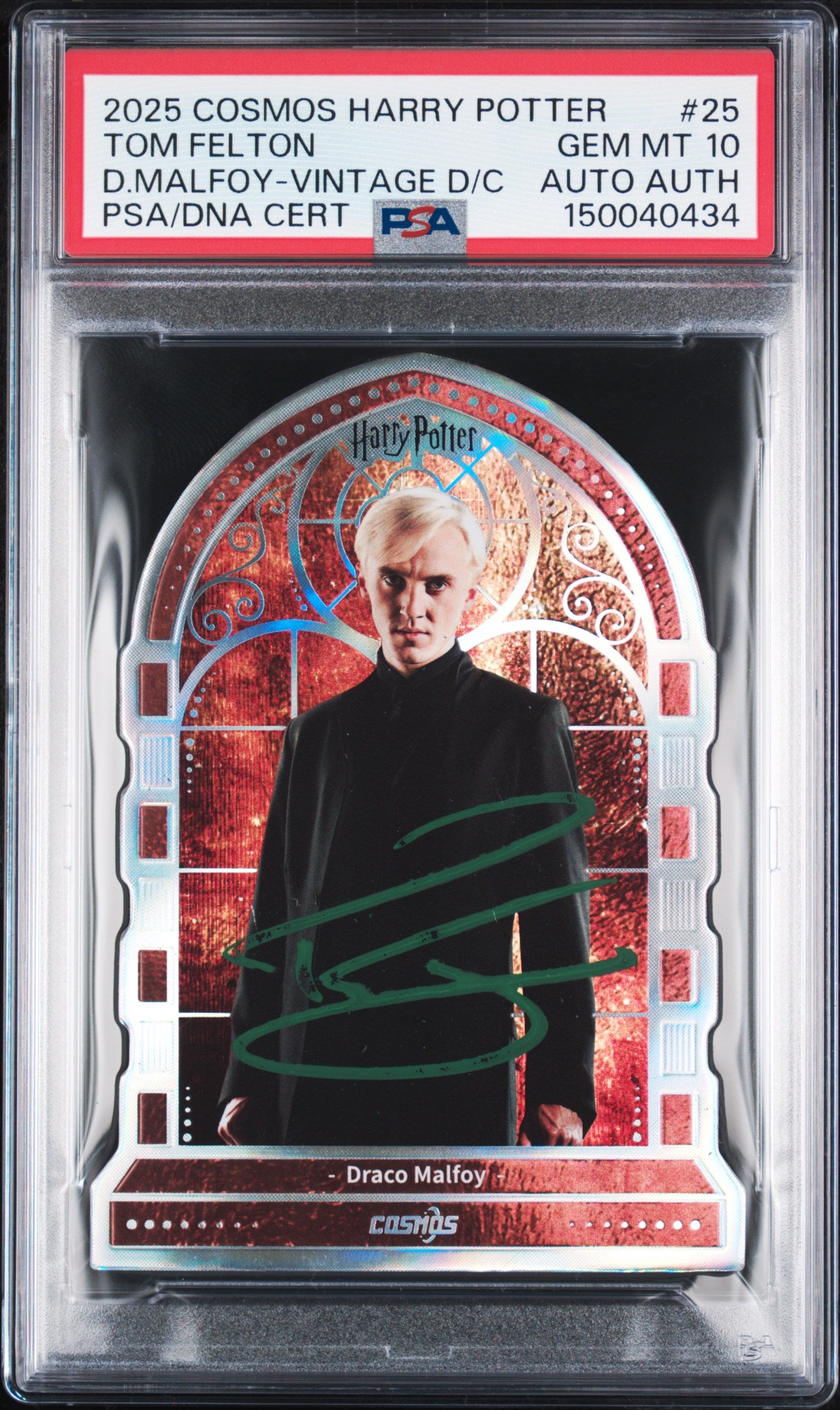 Tom Felton Signed Draco Malfoy in Harry Potter 2025 Cosmos #25 Kakawow - PSA 10