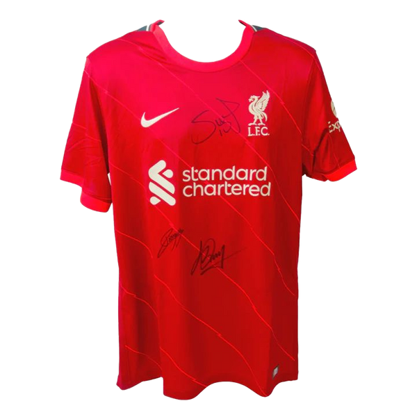 Triple Signed Liverpool Jersey: