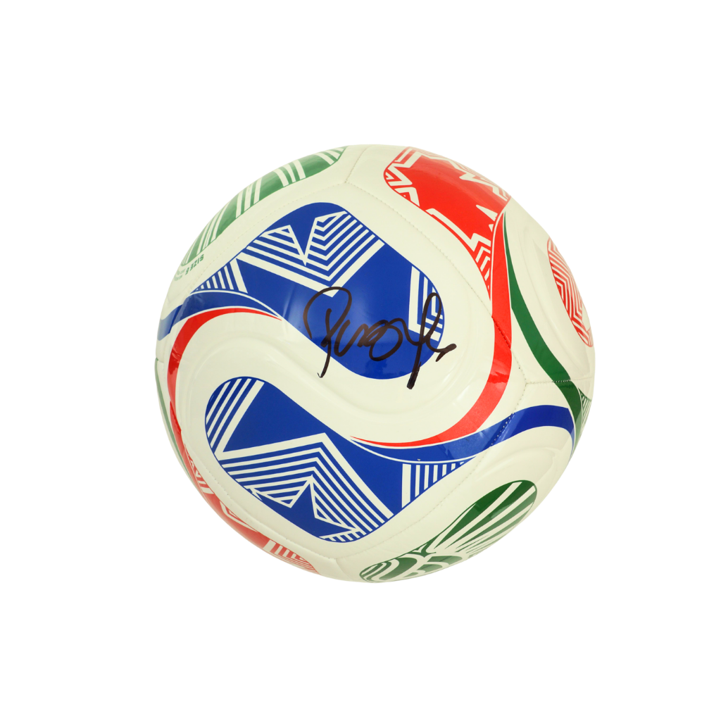 Carlos Valderrama Signed World Cup Soccer Ball with Beckett COA