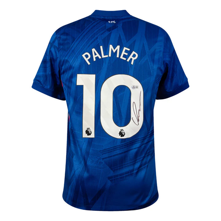 Framed Cole Palmer Signed Chelsea FC 2025-26 Home Soccer Jersey #10 with Beckett COA