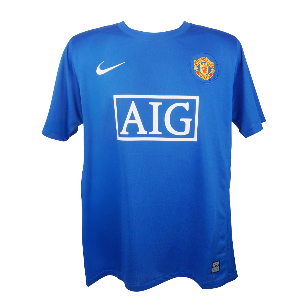 Paul Scholes Signed Manchester Utd Away Soccer Jersey #18 with Beckett Witness