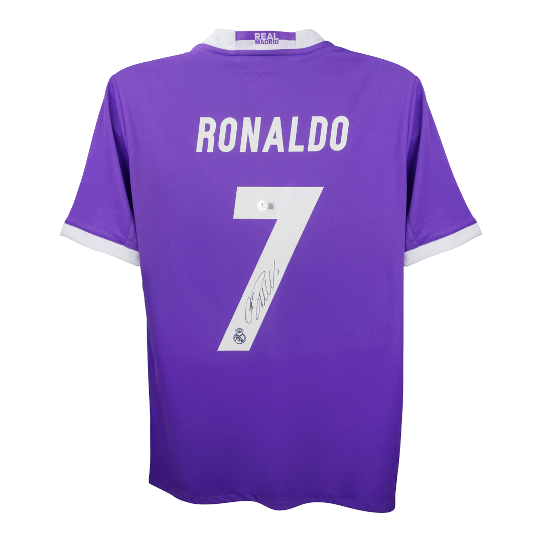Cristiano Ronaldo Signed Real Madrid 2017 UCL Final Jersey with Beckett COA