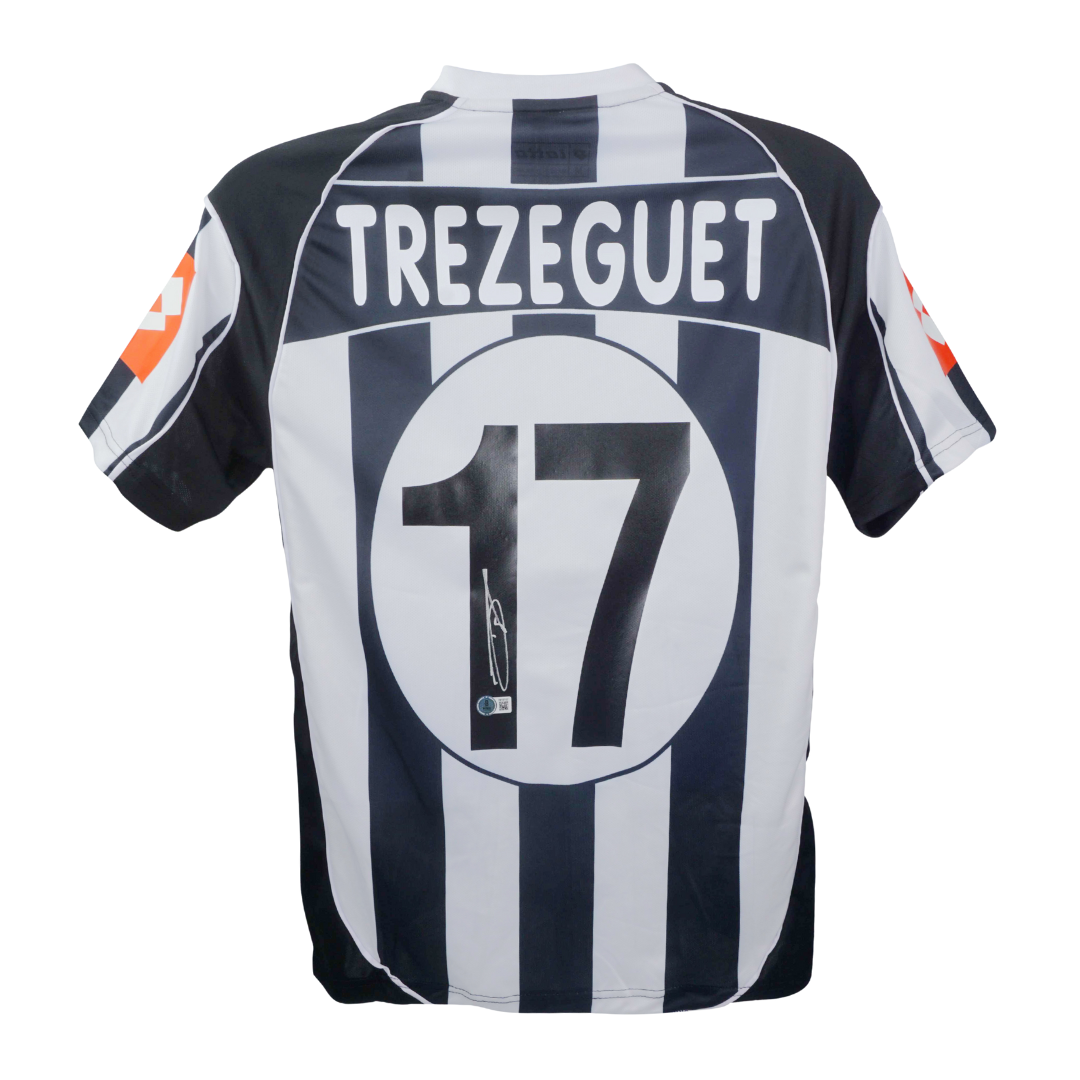 David Trezeguet Signed Juventus FC Soccer Jersey #17 with Beckett Witness