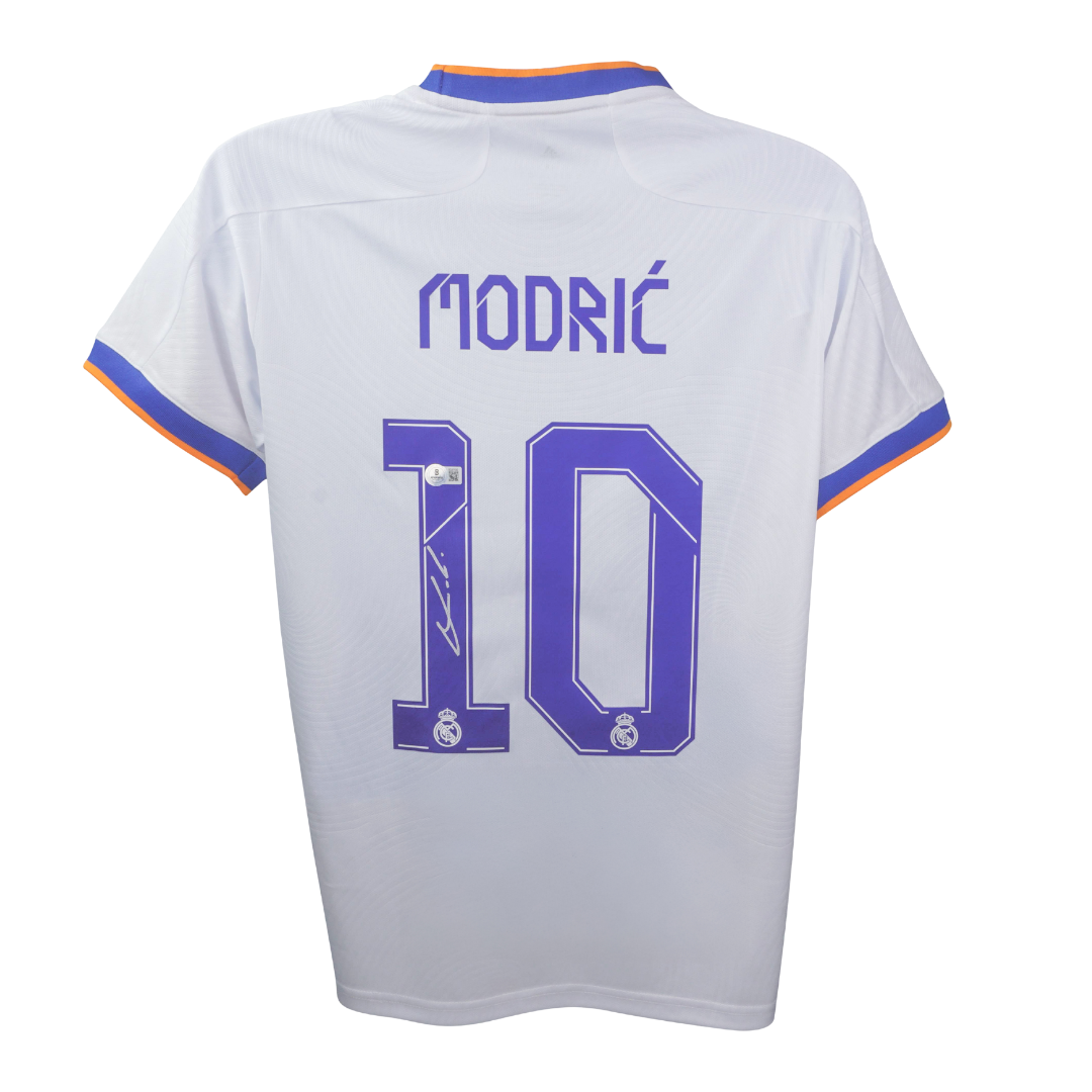 Luka Modric Signed Real Madrid Soccer Jersey #10 with Beckett COA