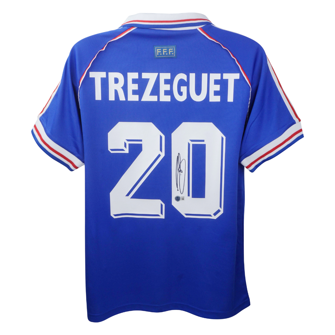 David Trezeguet Signed France Soccer Jersey #20 with Beckett Witness