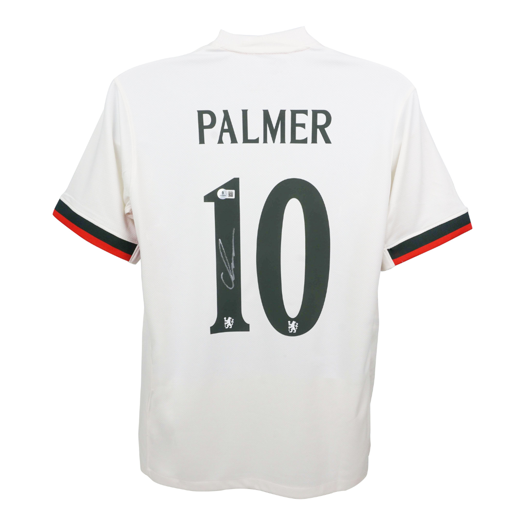 Cole Palmer Signed Chelsea FC Away Soccer Jersey #10 with Beckett COA