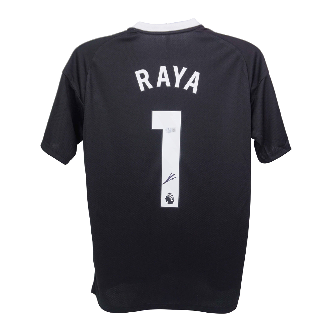 David Raya Signed Arsenal Goalkeeper Soccer Jersey #1 with Beckett COA