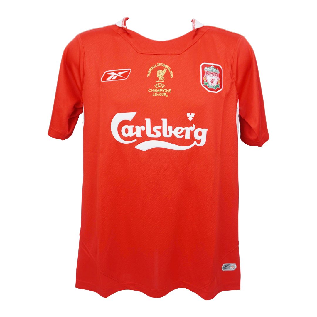 Steven Gerrard Signed Liverpool FC Home Soccer Jersey #8 with Beckett COA