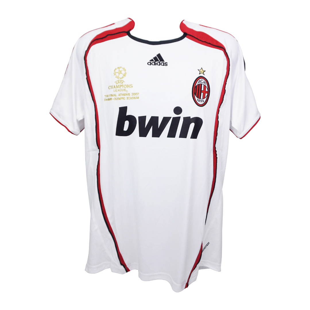 Alessandro Nesta Signed AC Milan Away Soccer Jersey #13 with Beckett Witness