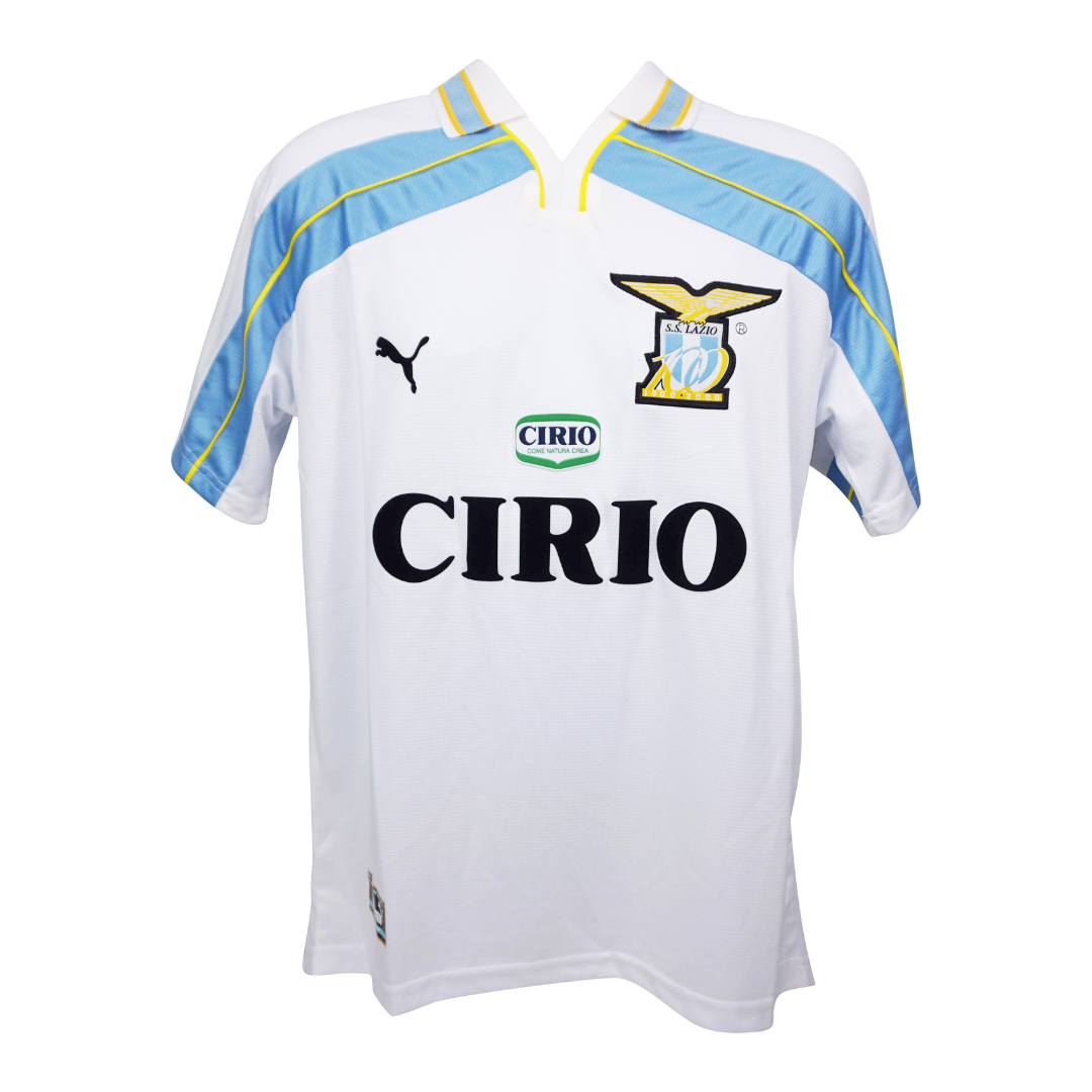Alessandro Nesta Signed Lazio Away Soccer Jersey #13 with Beckett Witness