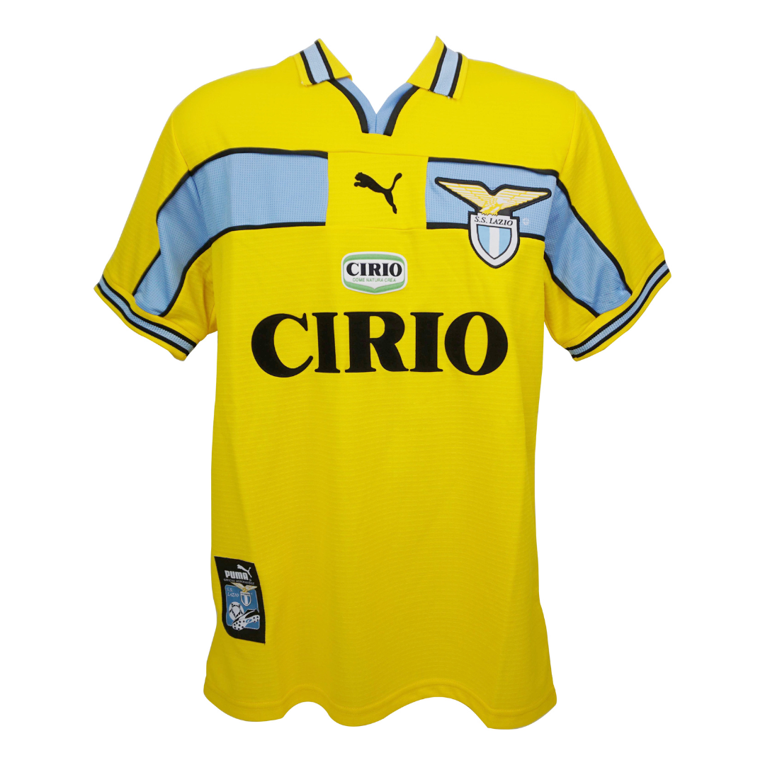 Alessandro Nesta Signed Lazio Away Soccer Jersey #13 with Beckett Witness