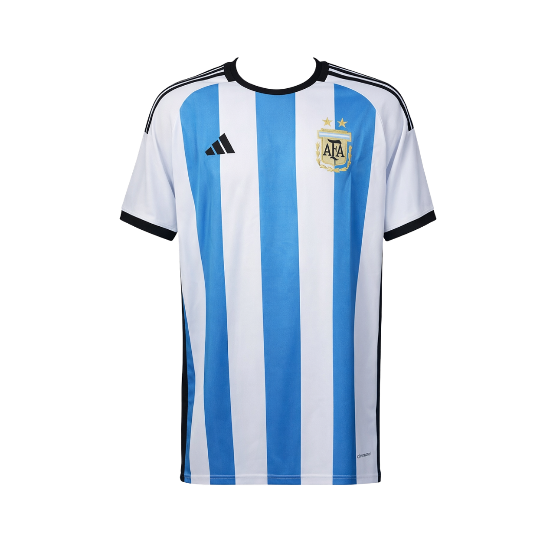 Framed Lionel Messi Signed Argentina Home Soccer Jersey #10 with Beckett Witness