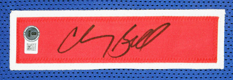 Chauncey Billups Authentic Signed Blue Pro Style Framed Jersey BAS Witnessed
