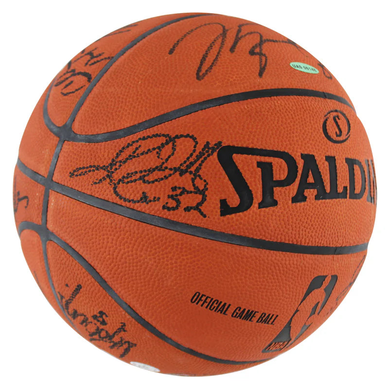 1992 Dream Team (12) Jordan, Johnson, Bird, Barkley Signed Basketball BAS COA