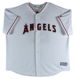 Mike Trout Signed White Majestic Cool Base Angels Baseball Jersey with MLB Holo