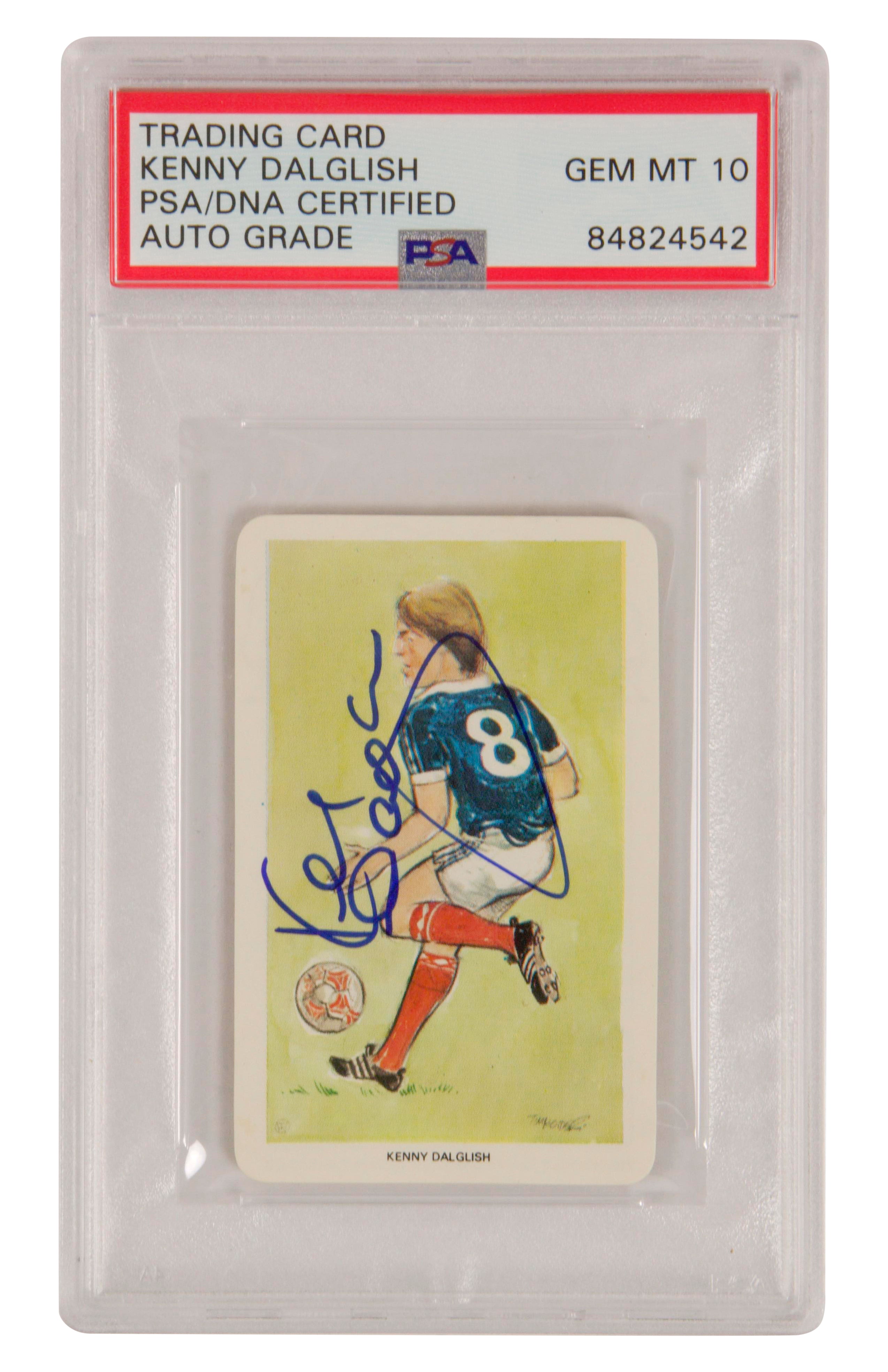 Kenny Dalglish Signed 1979 Venorlandus World of Sport Our Heroes - PSA 10 Auto