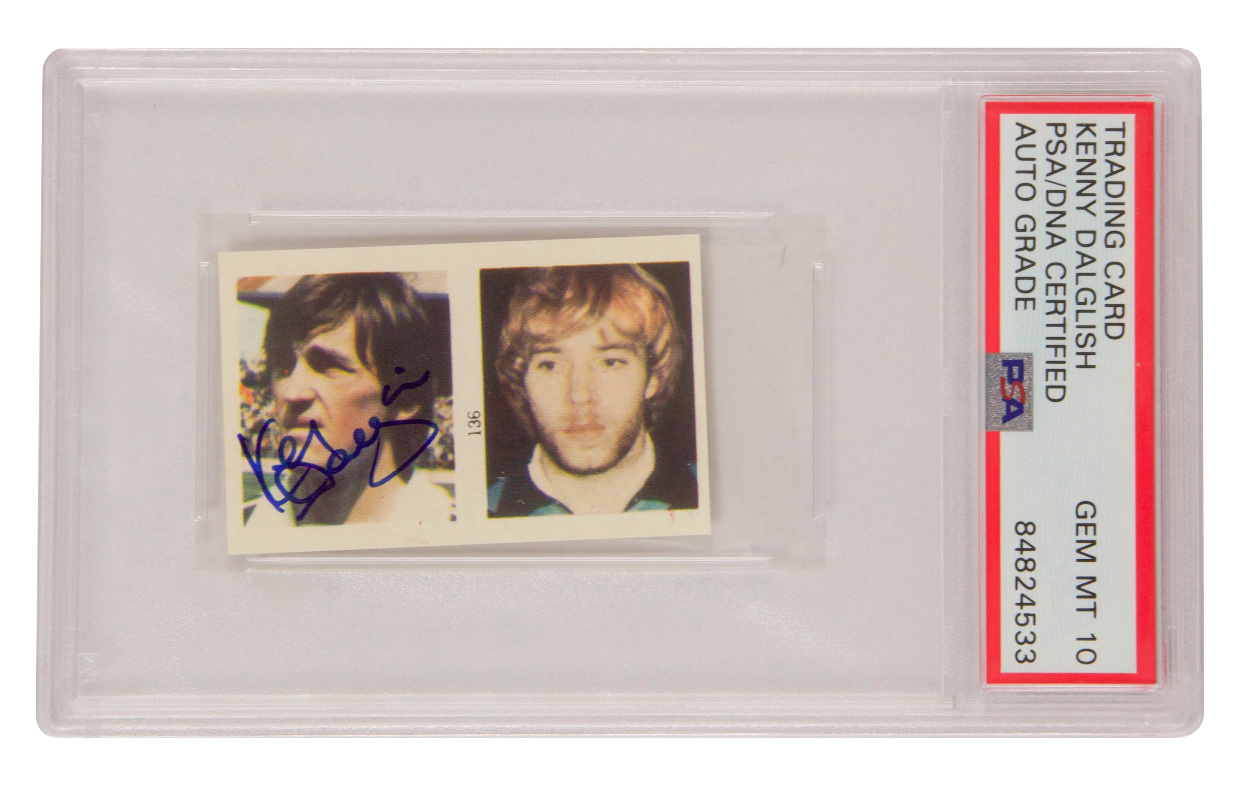 Kenny Dalglish Signed 1982 Reyauca El Naranjito Espana 1982 #136 - PSA 10 Auto