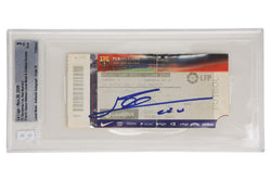 Lionel Messi Signed First & Final El Clasico with Ronaldo Match Tickets – BGS