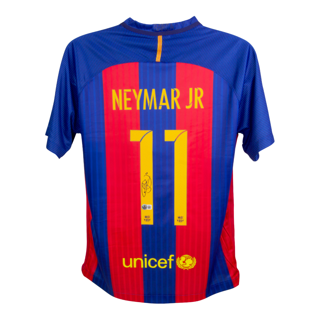 Neymar Jr Signed FC Barcelona Soccer Jersey #11 with Beckett COA