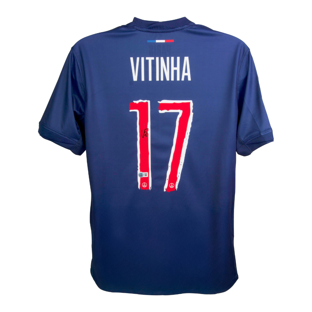 Vitinha Signed PSG Soccer Jersey #17 with Beckett Witness