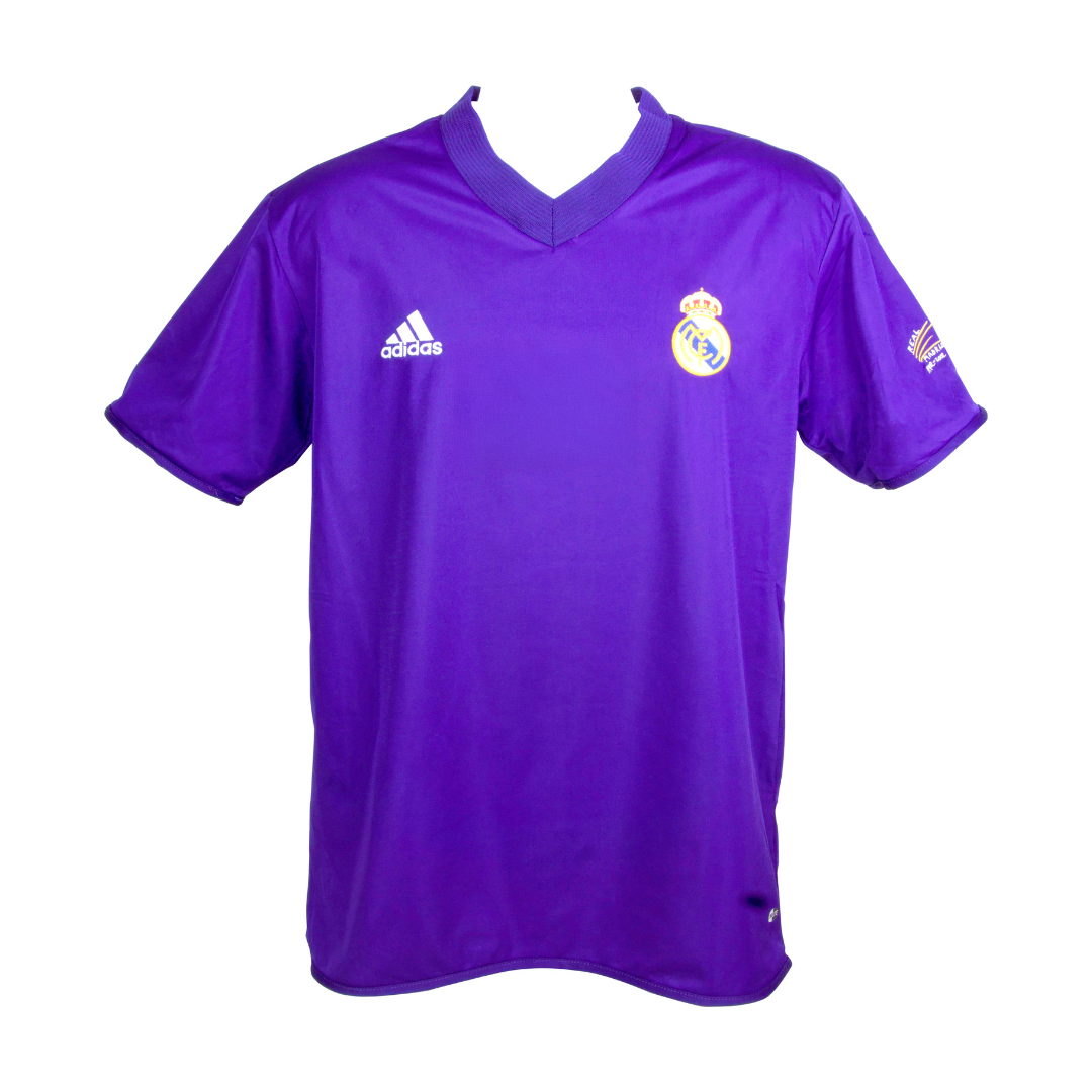 Luis Figo Signed Real Madrid Away Soccer Jersey #10 with Beckett COA