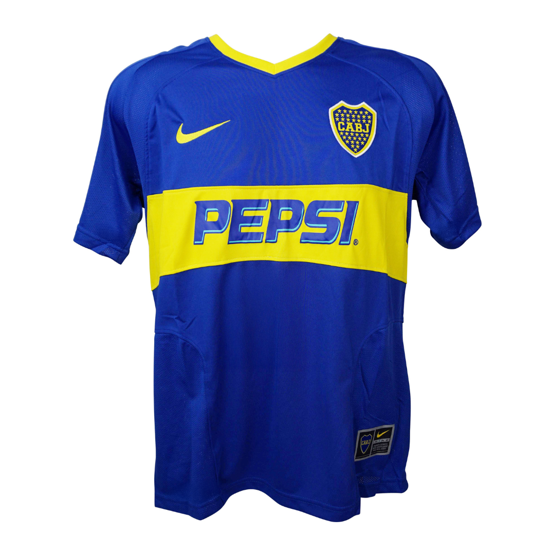 Carlos Tevez Signed Boca Juniors Soccer Jersey #9 with Beckett Witness