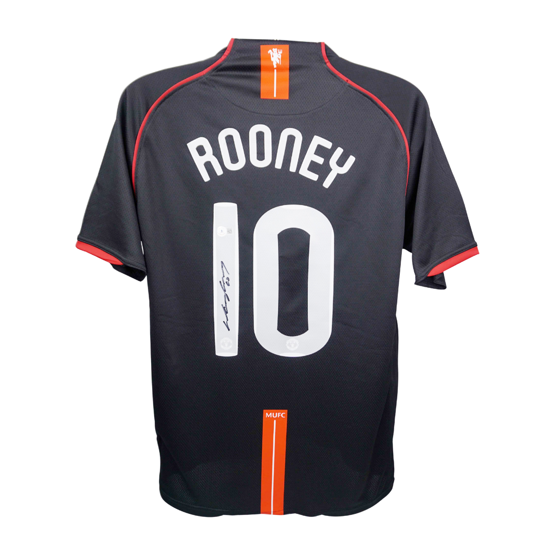 Wayne Rooney Signed Manchester United Soccer Jersey #10 with Beckett COA