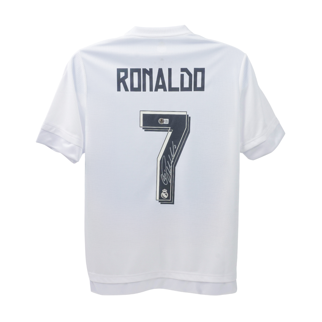 Cristiano Ronaldo Signed Real Madrid UCL Final Soccer Jersey #7 with Beckett COA