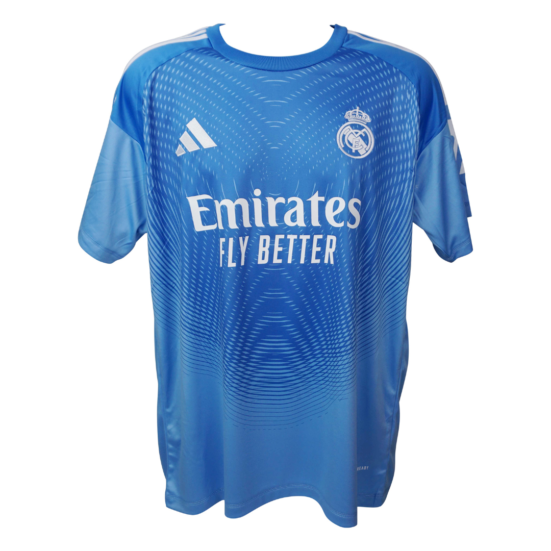 Thibaut Courtois Signed Real Madrid Soccer Jersey #1 with Beckett Witness