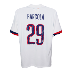 Bradley Barcola Signed PSG Away Soccer Jersey #29 with Beckett Witness