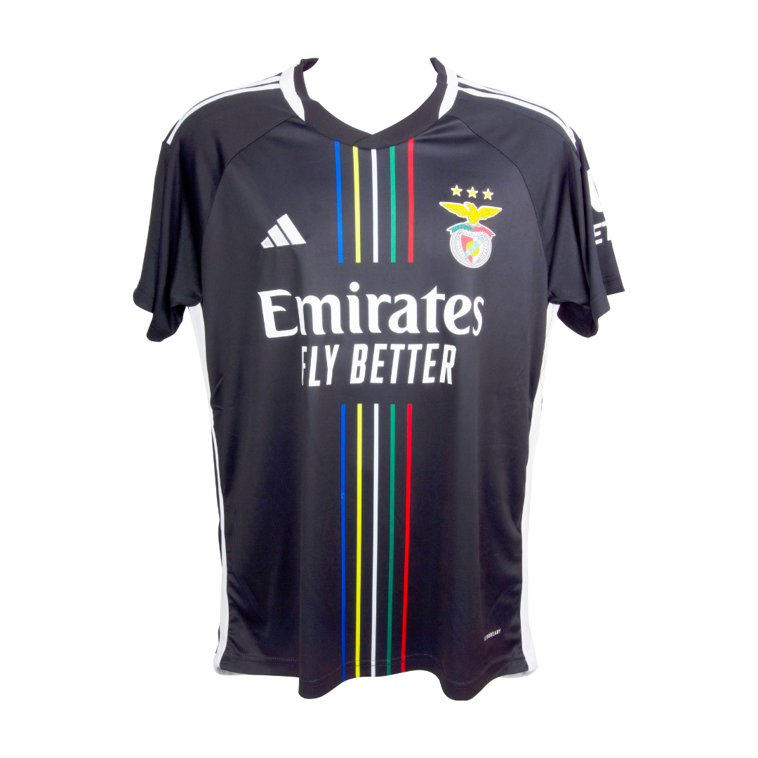 Joao Neves Signed Benfica Away Soccer Jersey #87 with Beckett Witness