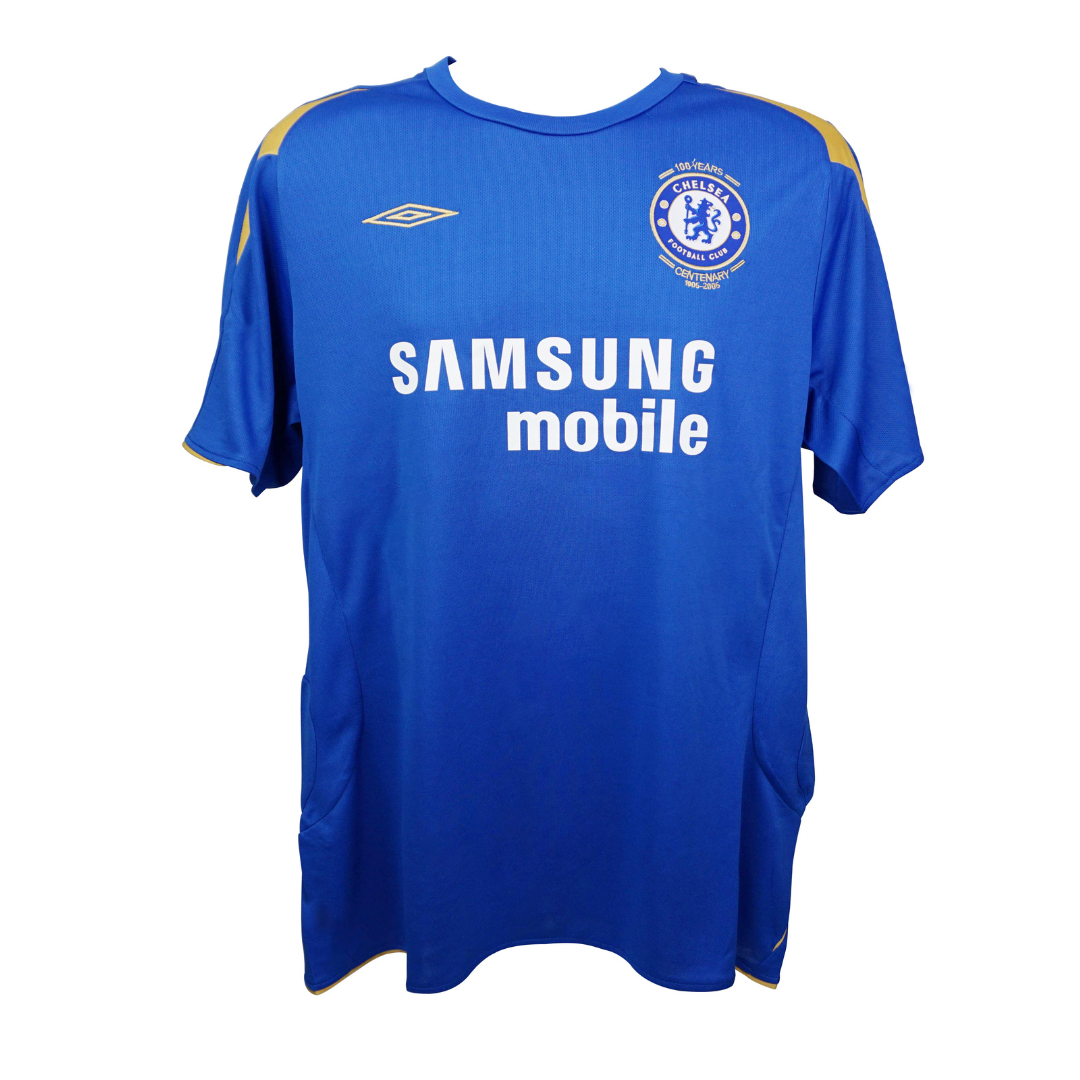 Claude Makelele Signed Chelsea FC Home Soccer Jersey #4 with Beckett COA