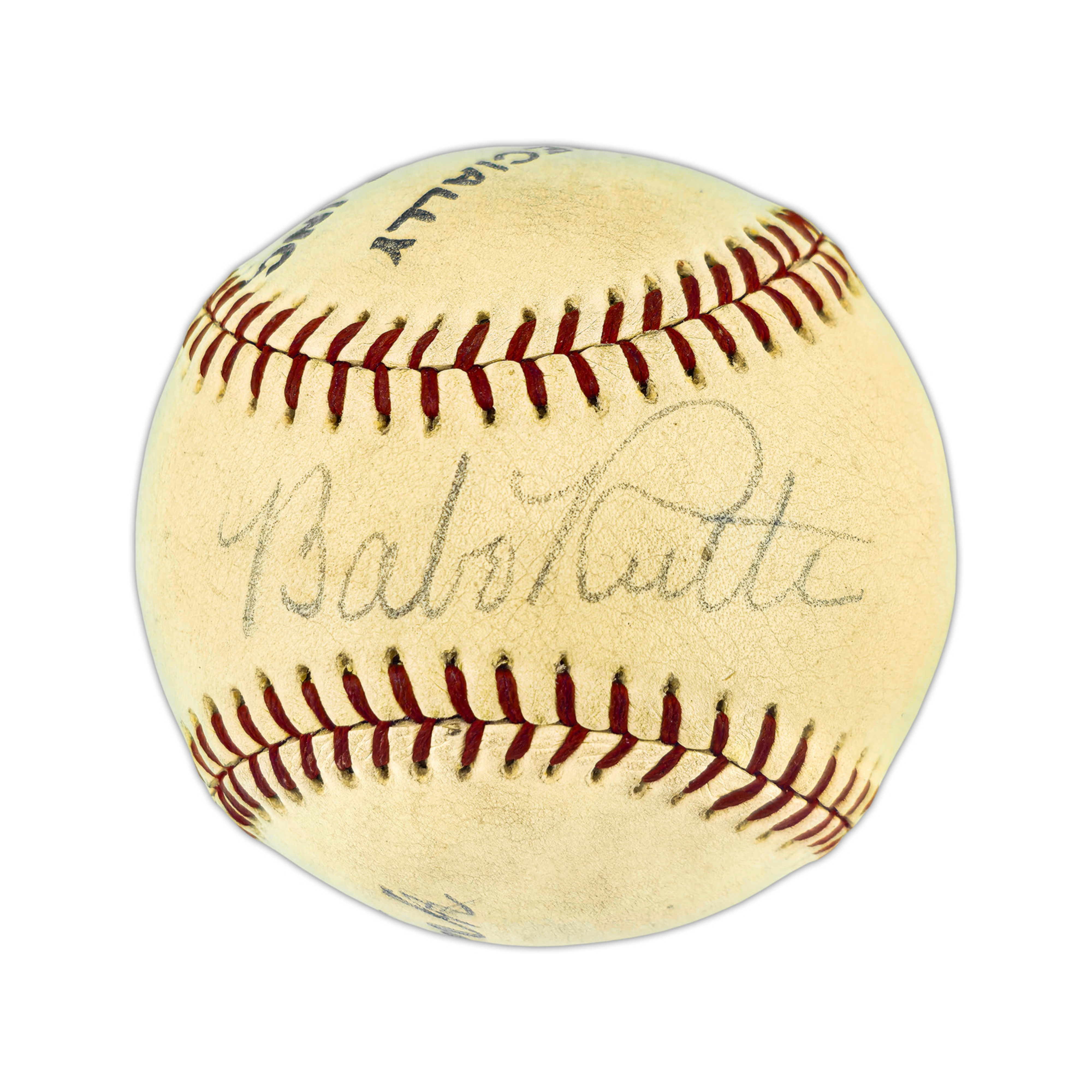 Babe Ruth Autographed Official Spalding League Special Baseball New Yo