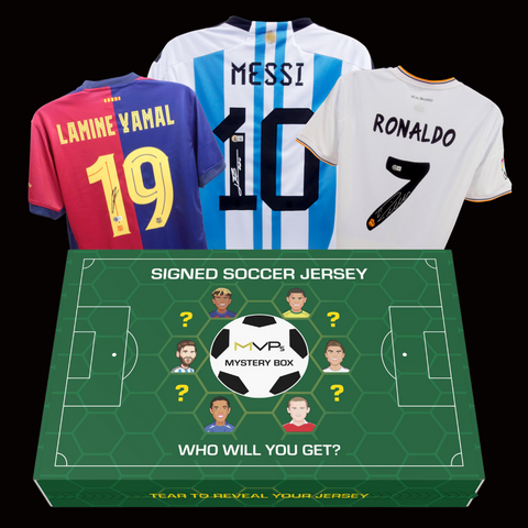 Mystery Memorabilia Box: Signed Soccer Jersey with Beckett COA Limited to /100