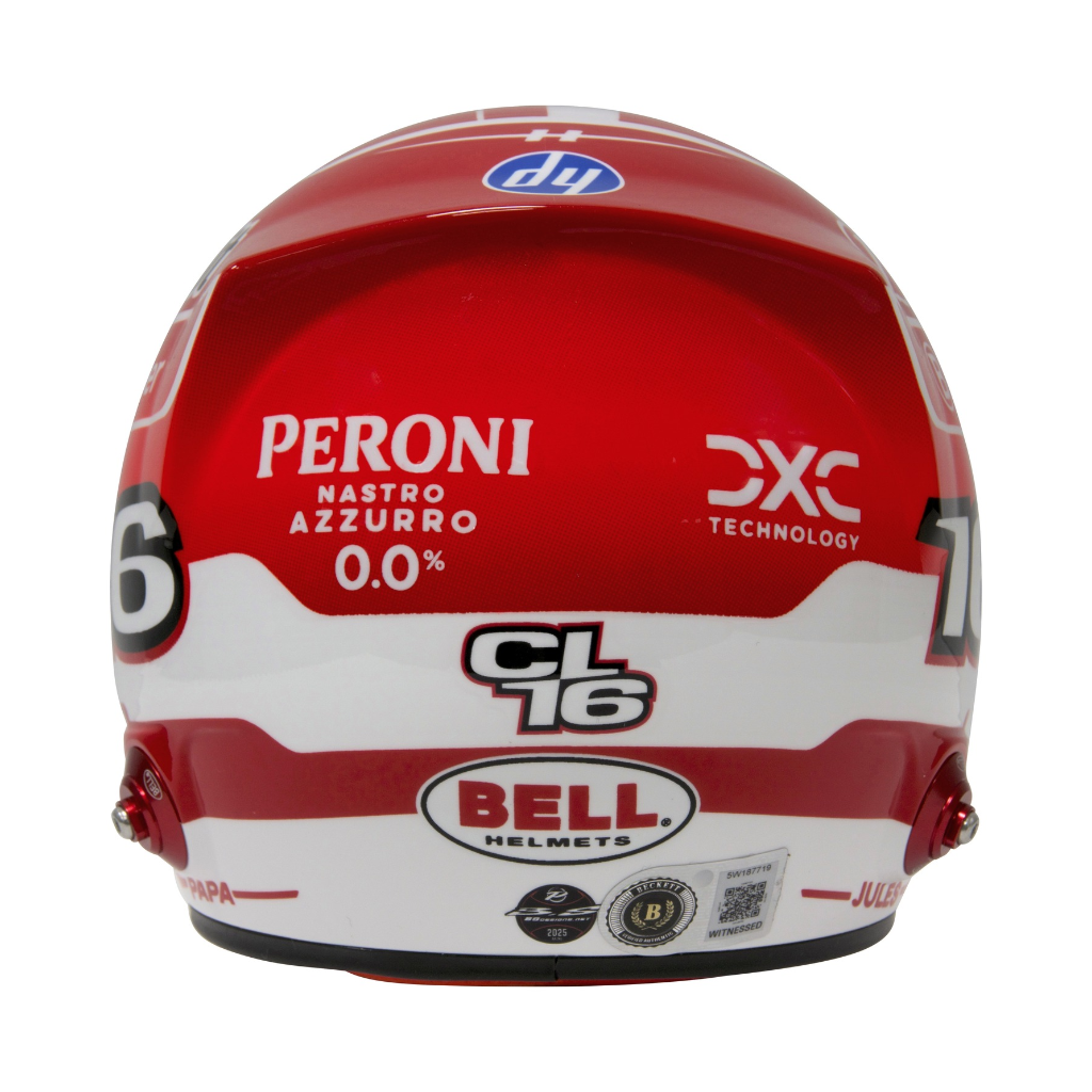 Charles Leclerc Signed F1 Ferrari 2025 Helmet 1:2 Scale with Beckett Witness