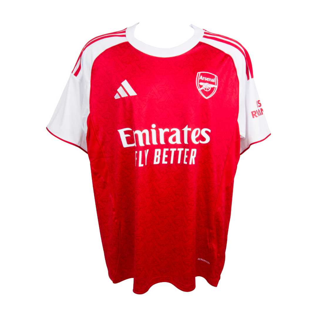Framed Eberechi Eze Signed Arsenal FC Home Soccer Jersey #11 with Beckett COA