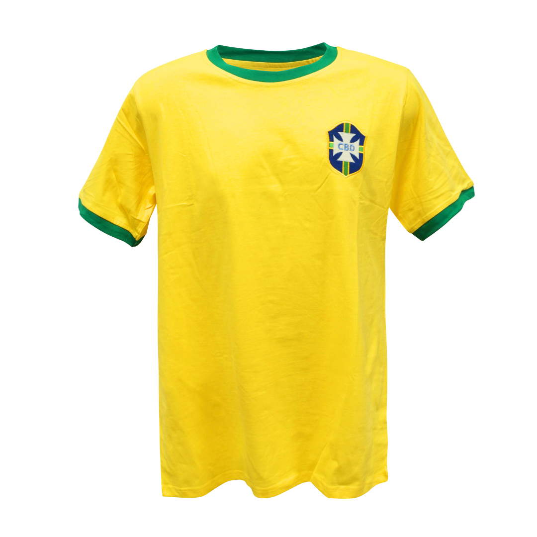 Romario Signed Vintage Brazil FC Home Soccer Jersey #11 with Beckett COA