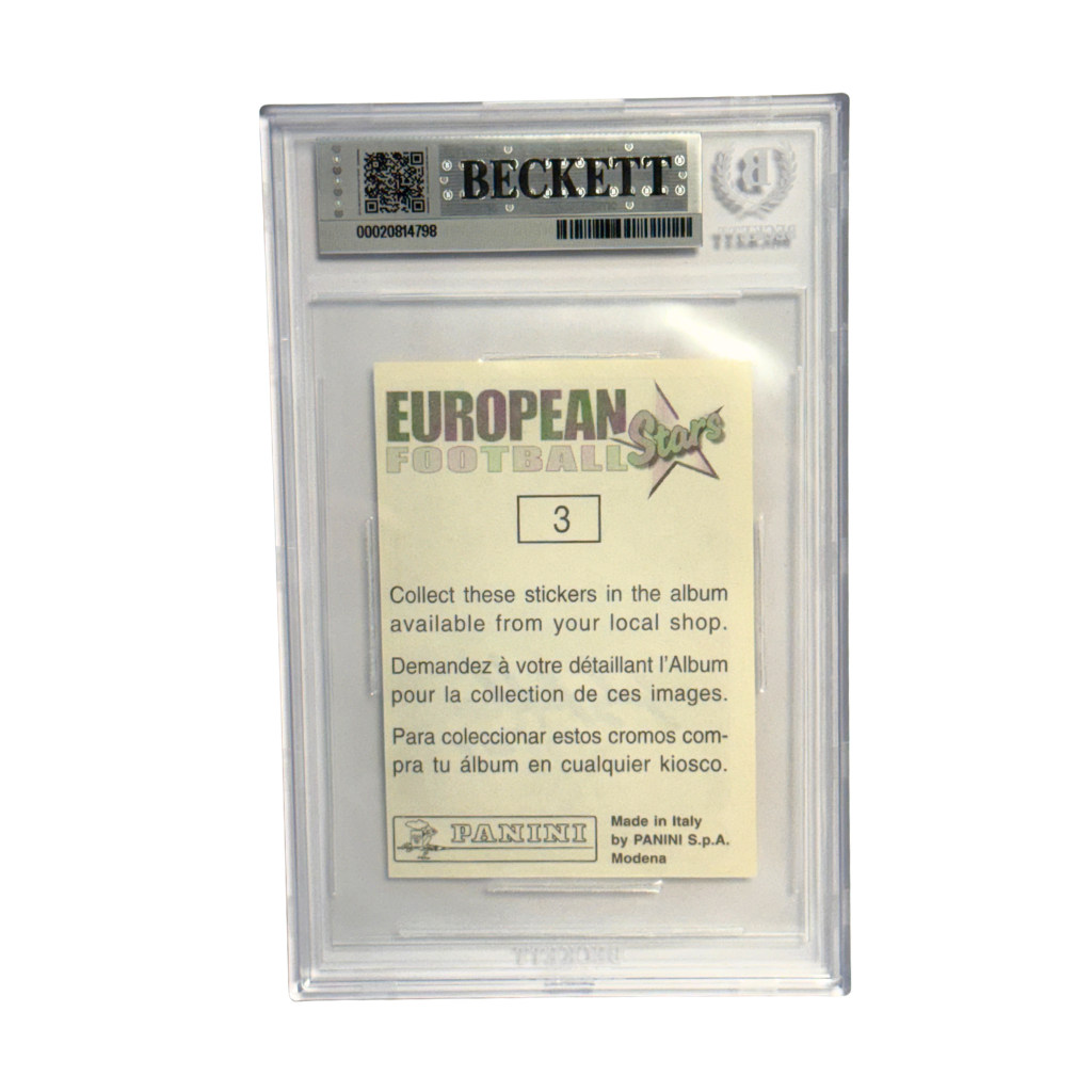Gianluigi Buffon Signed 1997 Panini European Football Stars #3 - BGS 7 AUTO 10