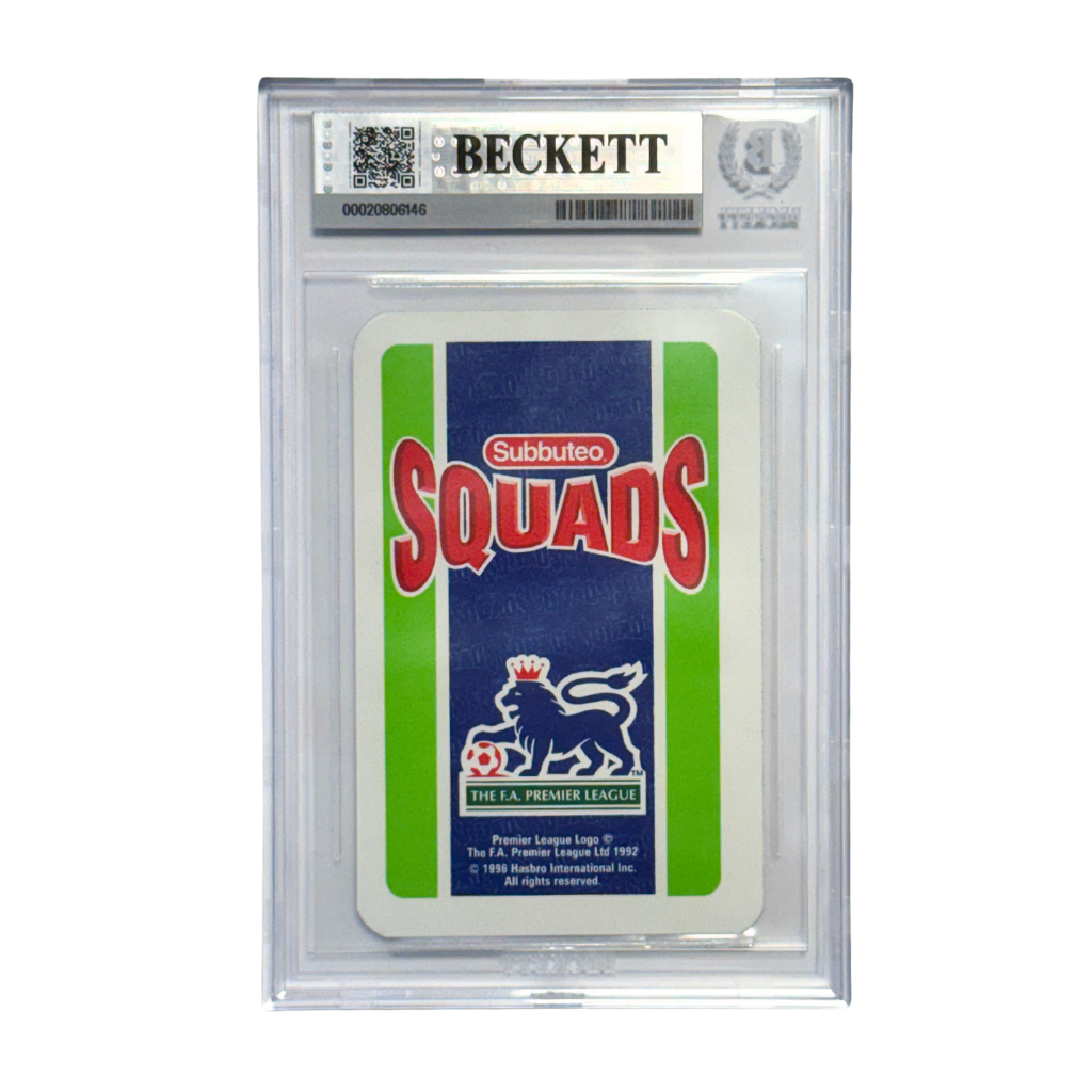 Paul Scholes Signed 1995-96 Hasbro Subbuted Squads EPL Rookie Card - BGS AUTO 10