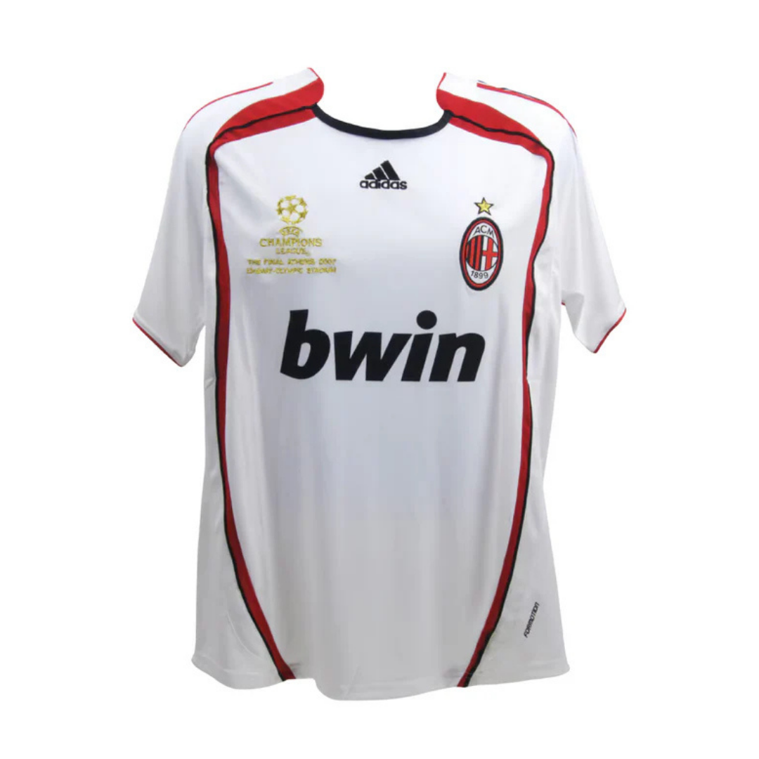 Framed Gennaro Gattuso Signed AC Milan Soccer Jersey #8 with Beckett COA