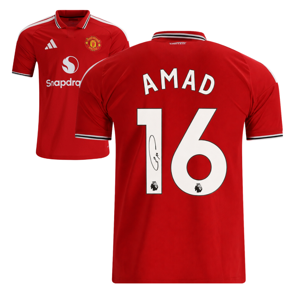 Amad Diallo Signed 2026-27 Manchester United Soccer Jersey #16 with Beckett COA